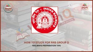 RRB Group D exam preparation strategy for beginners with Indian Railways logo and study tips